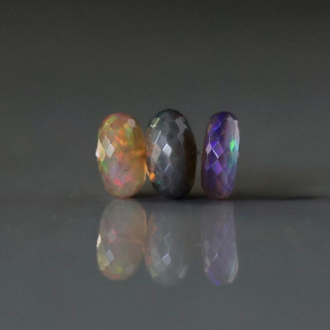 Large 10-11mm Ethiopian Opal Beads Natural Disco Welo Opal Genuine Bead For Jewelry Making Beading Craft Gift Beads October Birthstone