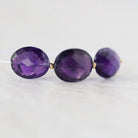 Large Natural African Amethyst Oval Beads Faceted 10-12mm Gemstone for DIY Jewelry Making Supplies
