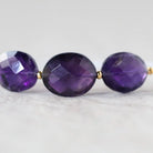 Large Natural African Amethyst Oval Beads Faceted 10-12mm Gemstone for DIY Jewelry Making Supplies