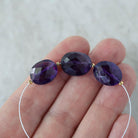 Large Natural African Amethyst Oval Beads Faceted 10-12mm Gemstone for DIY Jewelry Making Supplies