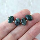 11mm Natural Emerald Marquise Beads Faceted Briolette Stone Gemstone Bead for DIY Jewelry Making