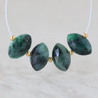 11mm Natural Emerald Marquise Beads Faceted Briolette Stone Gemstone Bead for DIY Jewelry Making