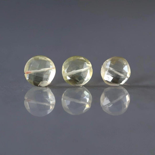 11mm AAA Yellow Topaz Bead Coin Round Bead 1 Pcs Gemstone Bead for Jewelry Making DIY Necklace November birthstone
