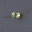 11mm Natural Yellow Topaz Coin Bead – Natural Gemstone - 1 pc
