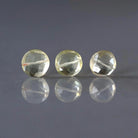11mm Natural Yellow Topaz Coin Bead – Natural Gemstone - 1 pc