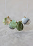11mm Peruvian Green Opal Briolette Beads Smooth Teardrops 4 Pcs Natural Gemstone for DIY Jewelry Making