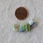 11mm Peruvian Green Opal Briolette Beads Smooth Teardrops 4 Pcs Natural Gemstone for DIY Jewelry Making