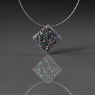 11mm Rare Mystic Druzy Square Bead - Briolette Natural Gemstone 1 Pc