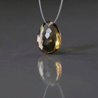 11x14mm Bi Color Dark Citrine Bead - Faceted Oval Natural Gemstone 1 Pc