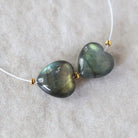 12mm AAA Rainbow Fire Labradorite Heart Beads Smooth 2 Pcs Natural Gemstone for DIY Jewelry Making Earrings Supplies