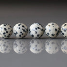 12mm Dalmatian Jasper Beads - Smooth Round Natural Gemstone