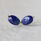12mm Lapis lazuli Oval Beads Faceted Stones 2 PCs Natural Blue Gemstone for DIY Jewelry Making Supplies