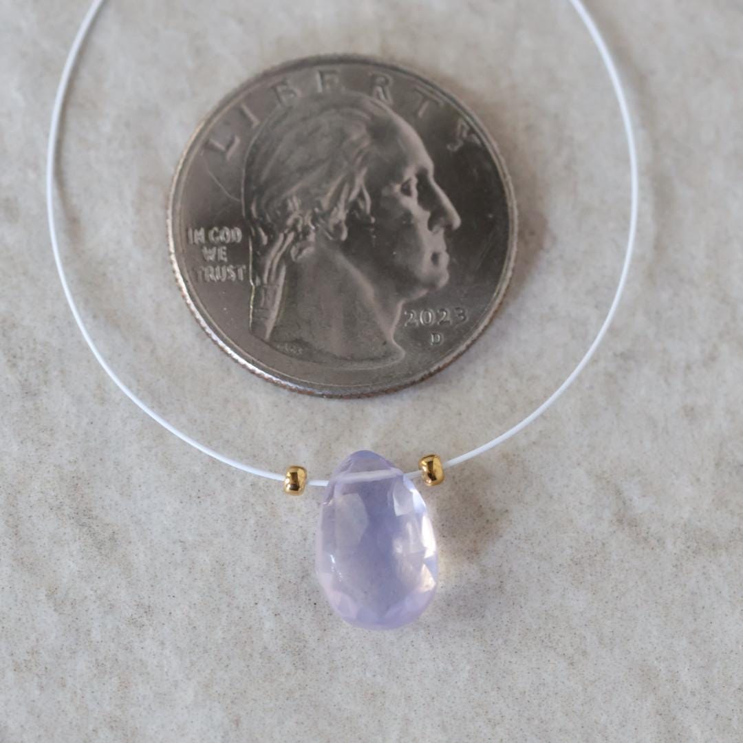 18mm Natural Scapolite Briolette Bead Faceted Teardrop Drop Lavender Quartz Gemstone for DIY Jewelry Making
