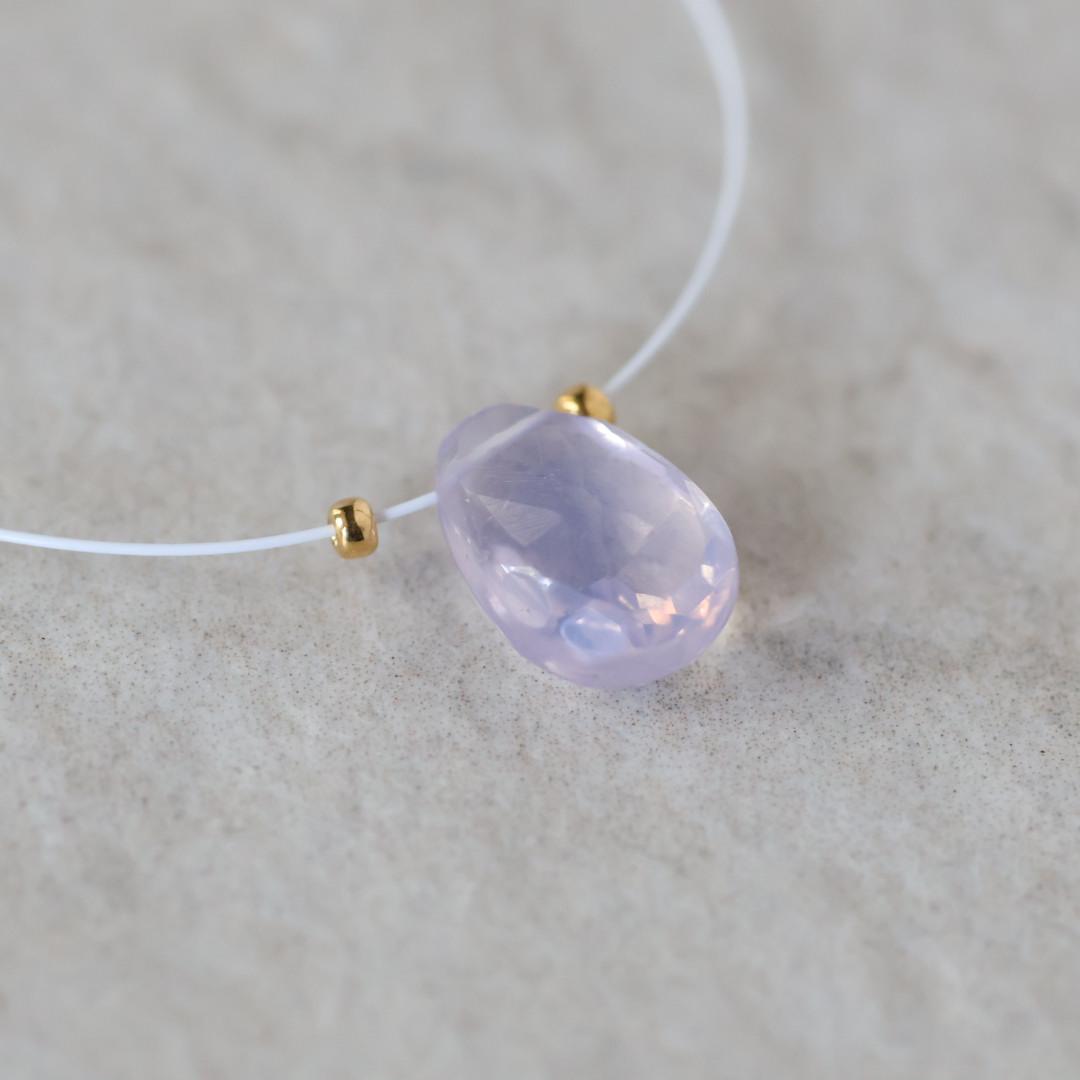 18mm Natural Scapolite Briolette Bead Faceted Teardrop Drop Lavender Quartz Gemstone for DIY Jewelry Making