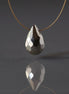 12mm Pyrite Briolette Teardrop Bead – Faceted Natural Gemstone