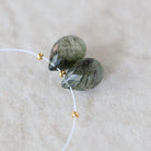 12mm Rare Green Rutilated Quartz Briolette Beads Faceted Teardrops Drops Rutile Natural Gemstone for DIY Jewelry Making