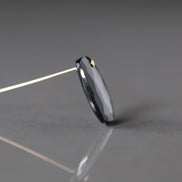 Black Onyx Faceted Bead Top Center Drilled Rectangular 12x15mm 1 Pcs Jewelry Making DIY Necklace Pendant