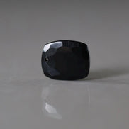 Black Onyx Faceted Bead Top Center Drilled Rectangular 12x15mm 1 Pcs Jewelry Making DIY Necklace Pendant