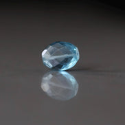 Large Santa Maria Aquamarine Oval Faceted Bead 12mm x 15mm Nugget Stone Chunk Gemstone Bead Jewelry Making Craft Gift Beads March Birthstone