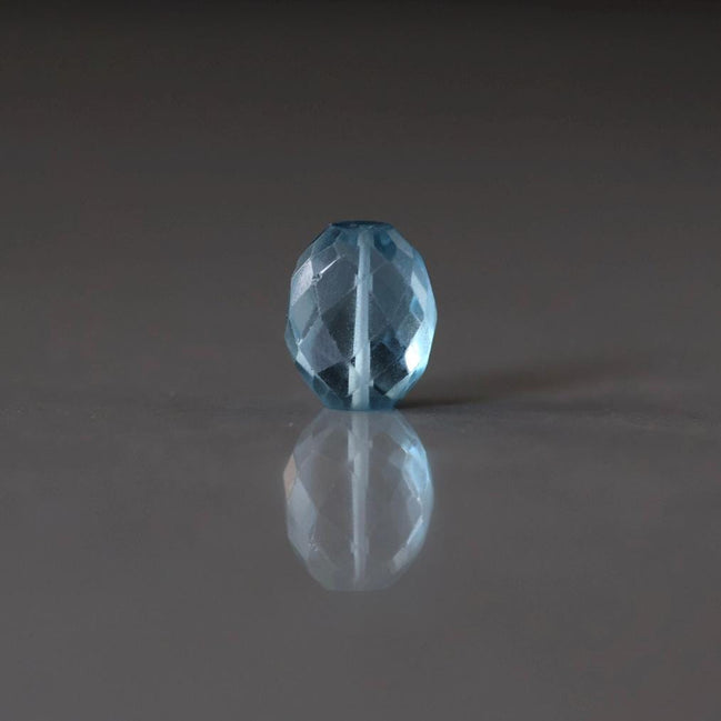 Large Santa Maria Aquamarine Oval Faceted Bead 12mm x 15mm Nugget Stone Chunk Gemstone Bead Jewelry Making Craft Gift Beads March Birthstone