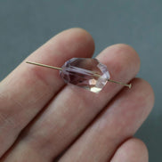 12x16mm AAA Ametrine Bead Faceted Nugget Chunk Bead 1 Pcs Gemstone Bead for DIY Jewelry Making Necklace Pendant