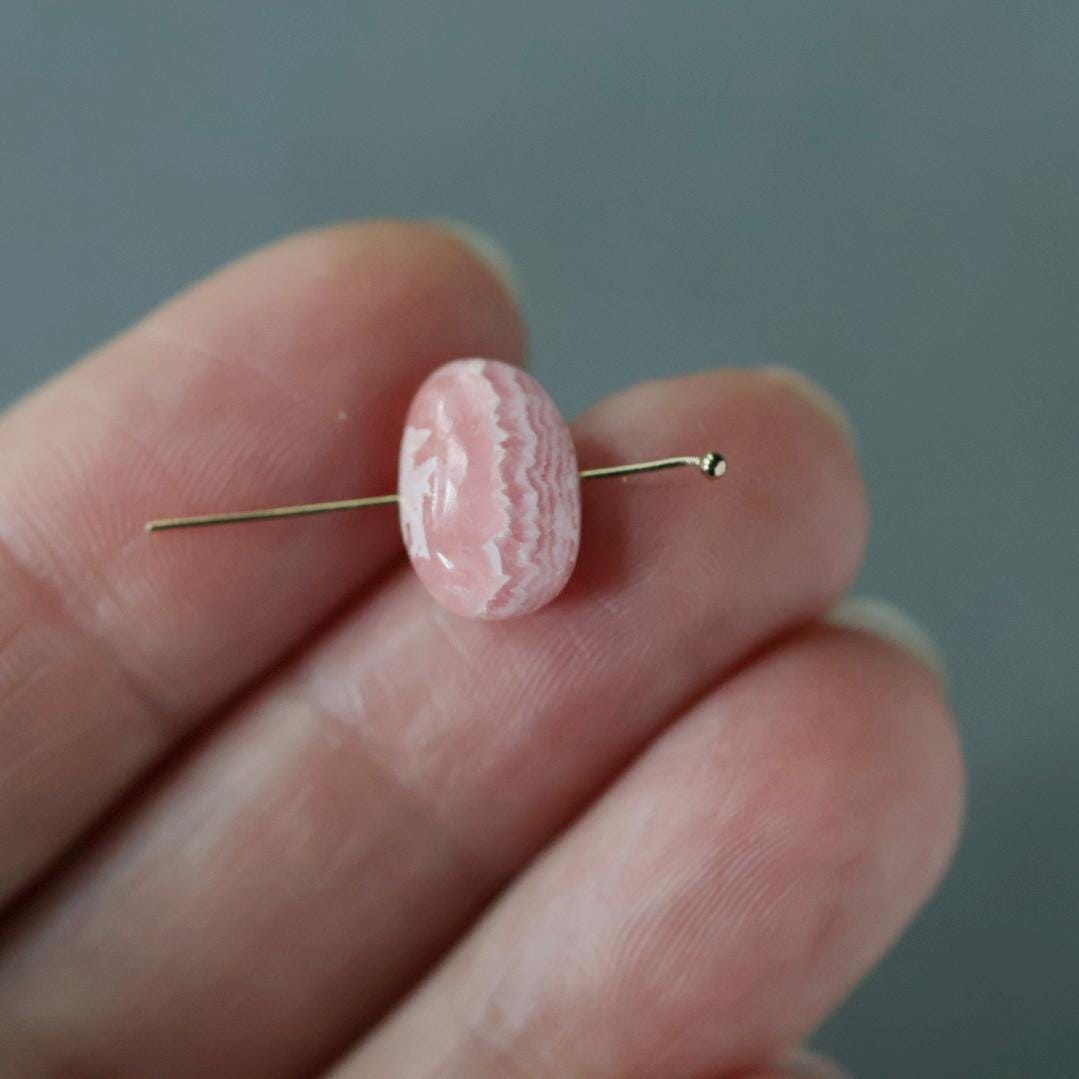 AAA Rhodochrosite Oval Beads Smooth 12x8mm Genuine Peach Gemstone Beads DIY Jewelry Making Gift