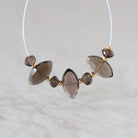 13mm AAA Smoky Quartz Marquise Beads Faceted Nuggets 5mm Brown Natural Gemstone for DIY Jewelry Making