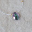 14mm Mystic Topaz Faceted Oval Briolette Bead 1 Pc Natural Gemstone for DIY Jewelry Making