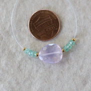 14mm Natural Scapolite Faceted Bead Paraiba Blue Tourmaline Faceted Rondelle Lavender Quartz Gemstone for DIY Jewelry Making