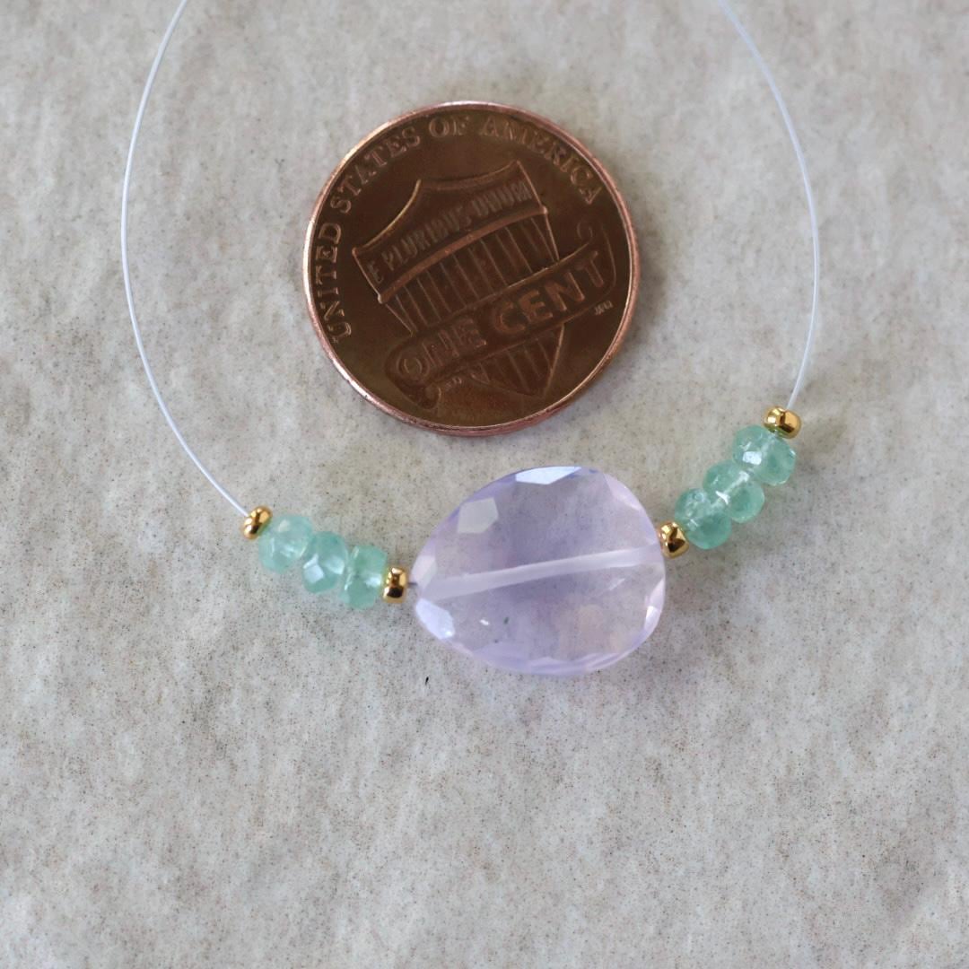 14mm Natural Scapolite Faceted Bead Paraiba Blue Tourmaline Faceted Rondelle Lavender Quartz Gemstone for DIY Jewelry Making