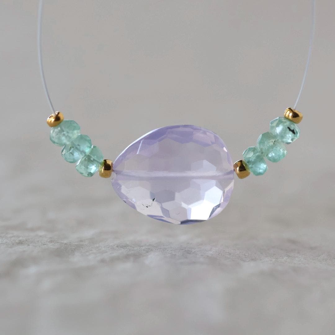14mm Natural Scapolite Faceted Bead Paraiba Blue Tourmaline Faceted Rondelle Lavender Quartz Gemstone for DIY Jewelry Making
