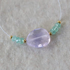 14mm Natural Scapolite Faceted Bead Paraiba Blue Tourmaline Faceted Rondelle Lavender Quartz Gemstone for DIY Jewelry Making