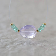 14mm Natural Scapolite Faceted Bead Paraiba Blue Tourmaline Faceted Rondelle Lavender Quartz Gemstone for DIY Jewelry Making