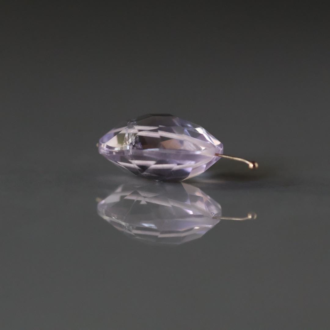 Large Natural Pink Amethyst Oval Bead Faceted 18x14mm Gemstone for DIY Jewelry Making Earrings Pendants February Birthstone