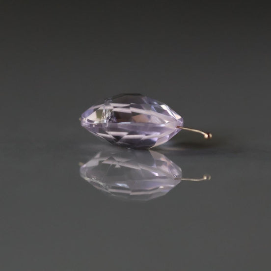 Large Natural Pink Amethyst Oval Bead Faceted 18x14mm Gemstone for DIY Jewelry Making Earrings Pendants February Birthstone