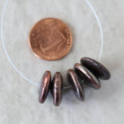 15mm Freshwater Pearl Beads Copper Coin Pearls Baroque 5 Beads Natural Gemstone for DIY Jewelry Making