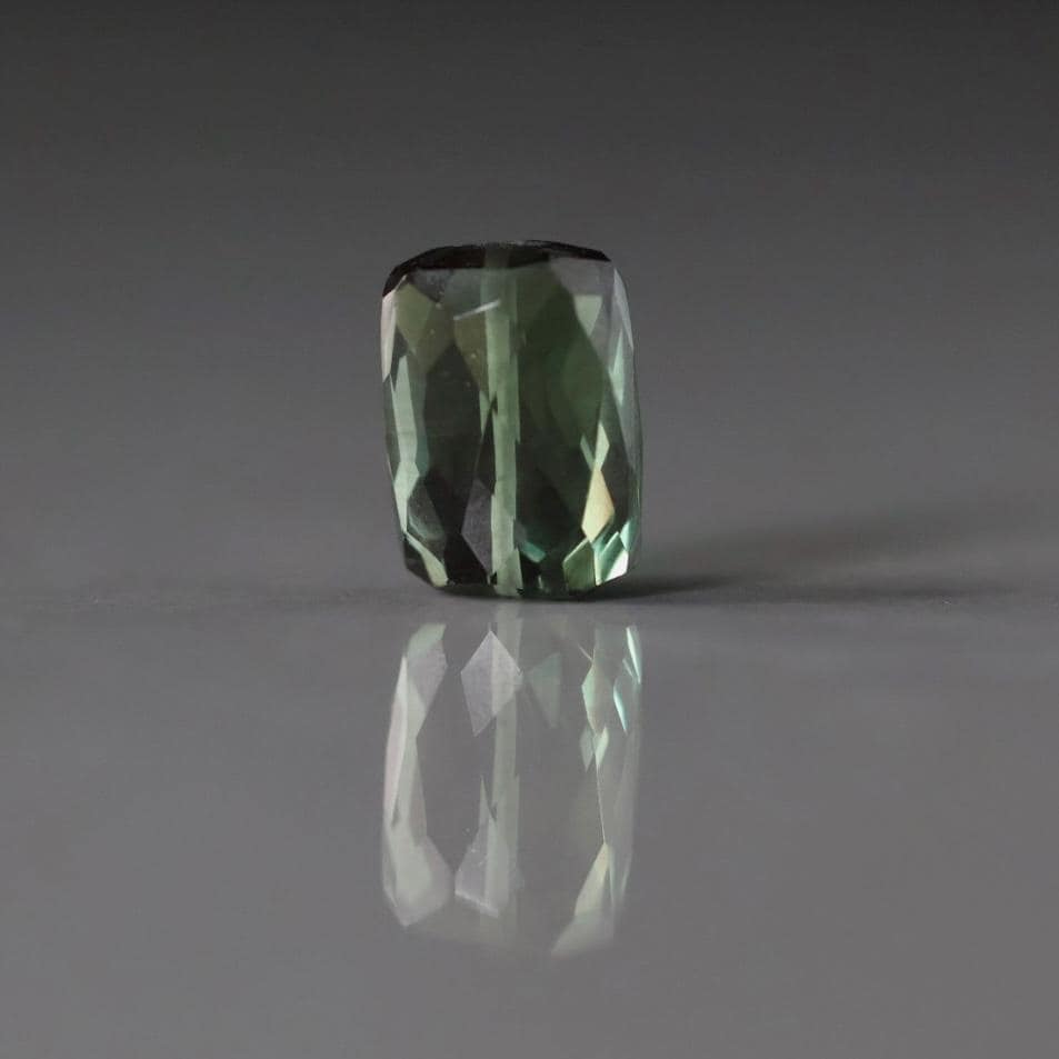 Large Green Tourmaline Faceted Bead 15mm x 10mm Nugget Stone Chunk Gemstone Bead for Jewelry Making Beading Craft Gift Beads