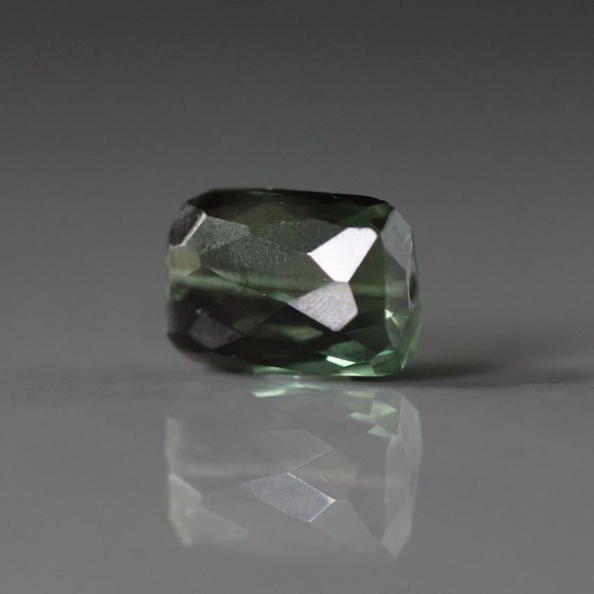 Large Green Tourmaline Faceted Bead 15mm x 10mm Nugget Stone Chunk Gemstone Bead for Jewelry Making Beading Craft Gift Beads