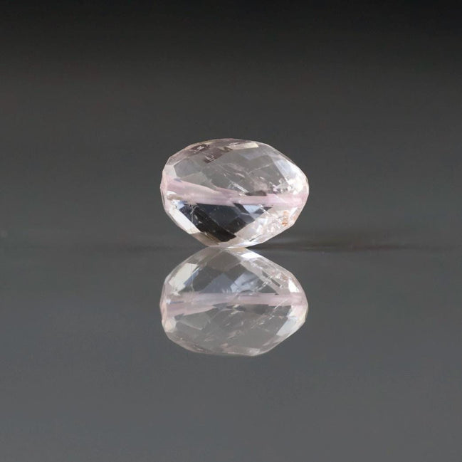 Morganite Faceted Bead 15mm x 11mm Nugget Oval Stone Gemstone Bead for Jewelry Making Beading Craft Gift Bead