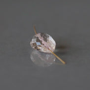 15x11mm Morganite Beads - Faceted Oval Natural Gemstone- 1 Pc