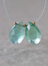 16mm Natural Green Fluorite Briolette Beads Faceted Teardrop Pair Gemstone for DIY Jewelry Making Earrings