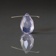 16mm Natural Scapolite Briolette Bead Faceted Teardrop 1 Pcs Gemstone Beads Lavender quartz Jewelry Making DIY Necklace November birthstone