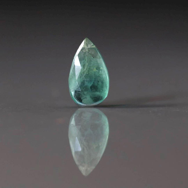 17mm Natural Green Fluorite Briolette Bead Faceted Teardrop 1 Pcs Gemstone Beads DIY Jewelry Making Necklace November birthstone
