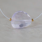 17x14mm Natural Scapolite Bead Faceted Flat Stone Lavender Quartz Gemstone for DIY Jewelry Making