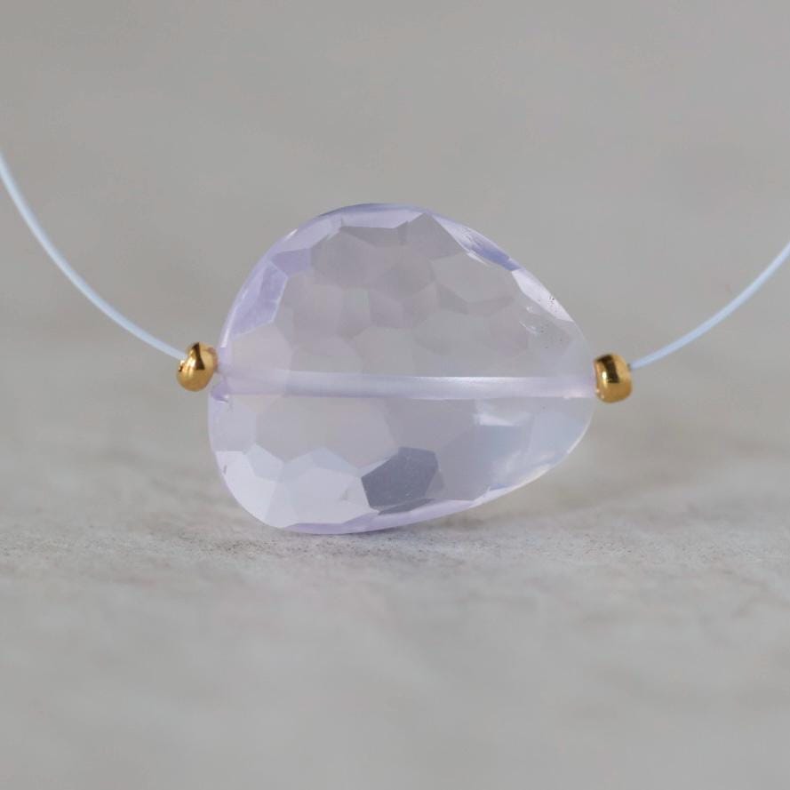 17x14mm Natural Scapolite Bead Faceted Flat Stone Lavender Quartz Gemstone for DIY Jewelry Making