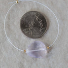 17x14mm Natural Scapolite Bead Faceted Flat Stone Lavender Quartz Gemstone for DIY Jewelry Making