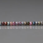 2–3mm Ruby Sapphire Beads – Faceted Rondelle Micro Gemstone - 4" Strand