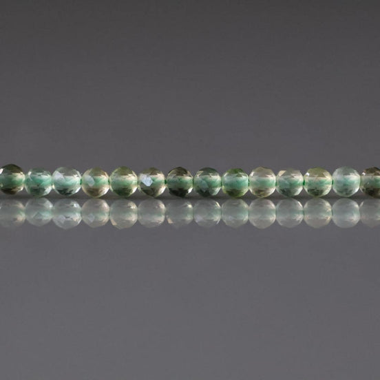 2.4mm Green Amethyst Beads Micro Faceted Beads 15" Green Natural Amethyst Gemstone Beads Beading Crafter Gift February Birthstone