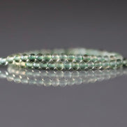 2.4mm Green Amethyst Beads - Tiny Faceted Round Natural Gemstone 15