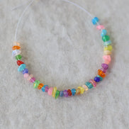 2-4mm Natural Ethiopian Disco Opal Chip Beads Smooth Colorful Opal Gemstone For DIY Jewelry Making